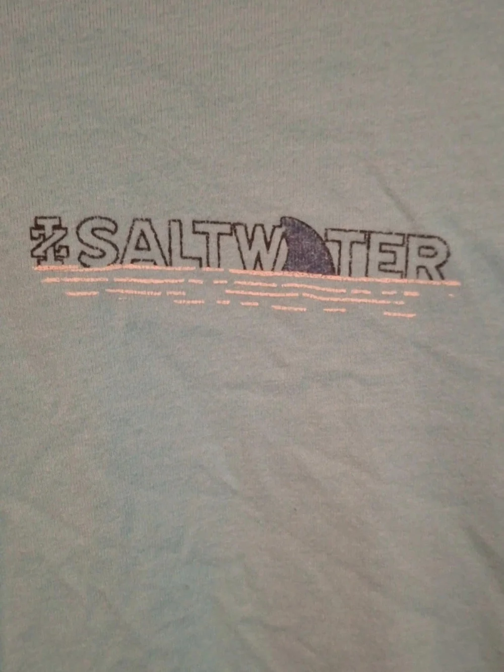 Izod Saltwater Short Sleeve Tee in Aqua Blue